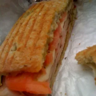 &quot;Mistakeless Owner Alex&apos;s Caruso. Proscuitto-less &amp; tons&apos;o turkey/ham