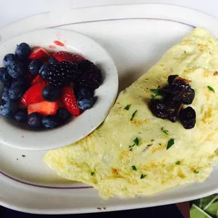 Butternut Squash and Goat Cheese Omelette