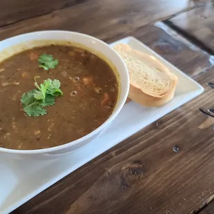 Lentil Soup with pork
