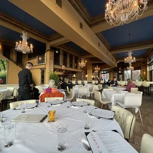 the interior of a restaurant