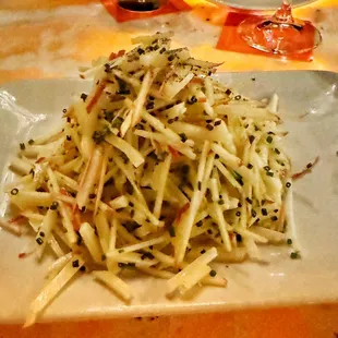 Apple, Cheese, Chive salad