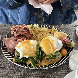 Red Chili Eggs Benedict