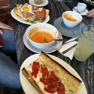 a plate of food on a table