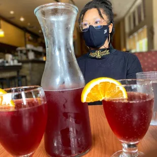 Carafe pomegranate Mimosa