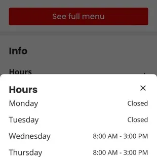 Says your open but your closed at 11:10 am????