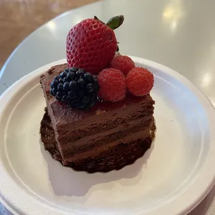 Raspberry Truffle Cake