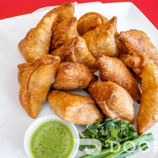 a plate of fried food