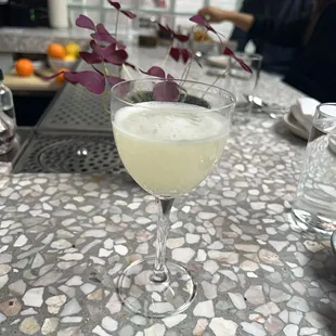 Canary cocktail low ABV, citrusy and delicious.