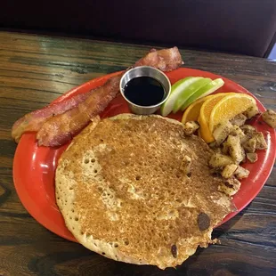 Pancake and bacon
