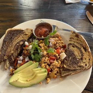 Southwest tofu scramble