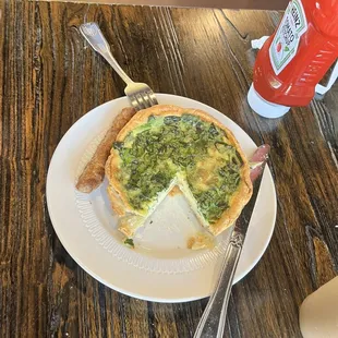 Spoilage and caramelize onions quiche