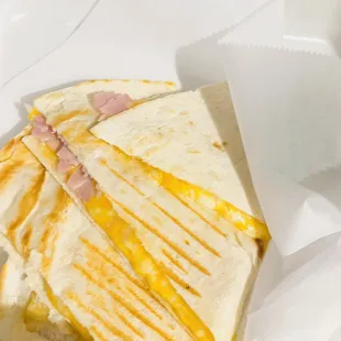 Ham &amp; Cheese Quesadilla
