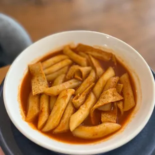 Rice cake and fish cake