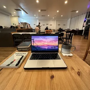 Seating against the wall with my tea