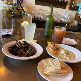 Gnocchi Bleu and Mussels