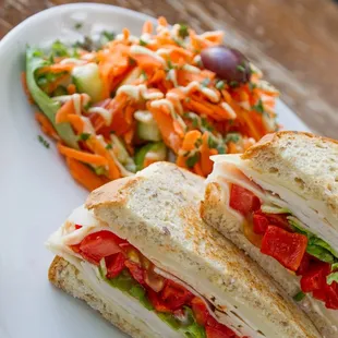 Smoked Turkey Sandwich with Turkish Kasseri Cheese