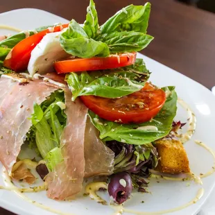 Mozzarella-Tomato Salad with Prosciutto di Parma