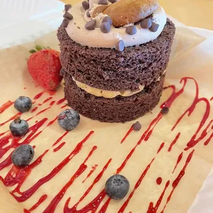 Chocolate Chip Chocolate Cookie Torte - yummy!