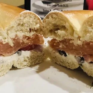 Build your own lox bagel. My fave part of the breakfast buffet