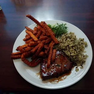 a plate of food on a table