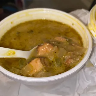 Chicken verde soup of the day