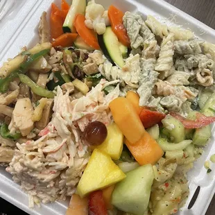 Salad sampler was a good pick if you&apos;ve never been there before and wanting to try it all!
