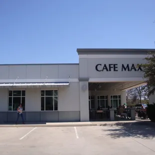 Outside entrance at Cafe Max