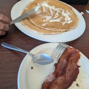Pancakes and bacon