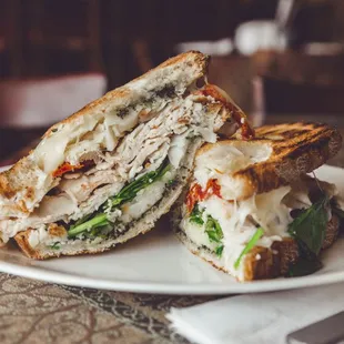 Chicken pesto panini