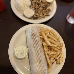 Gyro Dinner and Shawerma Combo Dinner
