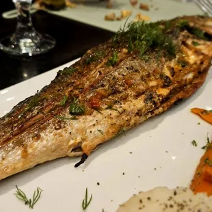 Grilled branzino special