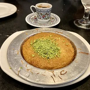 Knafeh &amp; Turkish coffee