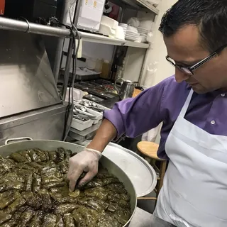 Stuffed Grape Leaves Plate