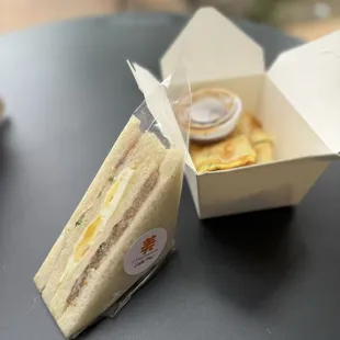 Togo Signature Sandwich, Original Egg Crepe with green onion