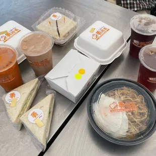 Veggie Sung Sandwiches