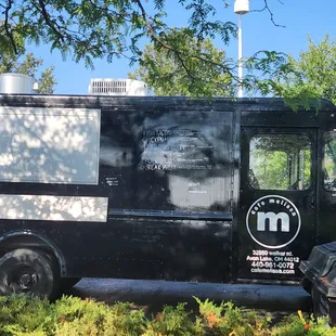 Food truck outside
