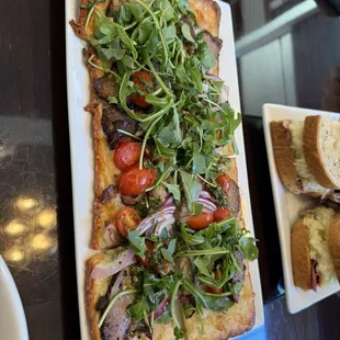 Carne asada flat bread