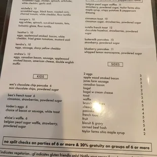 Brunch menu 2