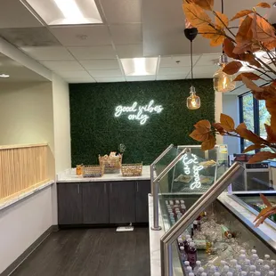 a view of the counter area