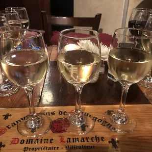 White wine flight