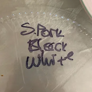 Label for what I bought