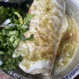 Sweet Pork Smothered Burrito