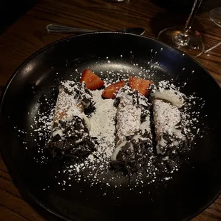 a plate of food on a table