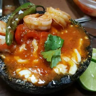Molcajete de camarón