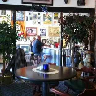 View to the counter.