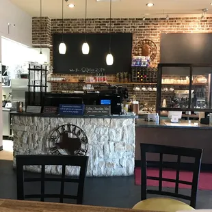 Ordering and coffee counter