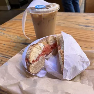Bagel and Lox, Caramel Latte