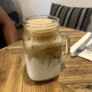 Lavender whipped coffee