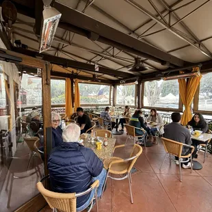 We enjoyed breakfast on the heated patio.