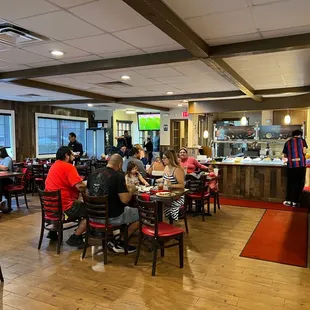 diners and dining area